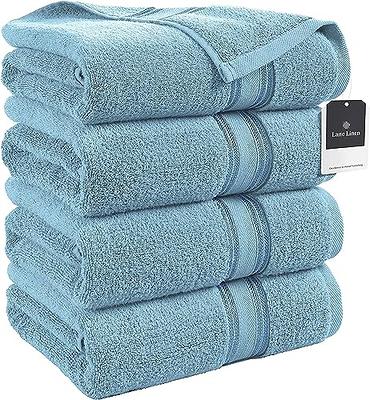 LANE LINEN 100% Cotton Bath Towels Set of 10, 2 Large Bath Towels, 4 Soft  Hand Towels for Bathroom, 4 Wash Towels for Body, Larg