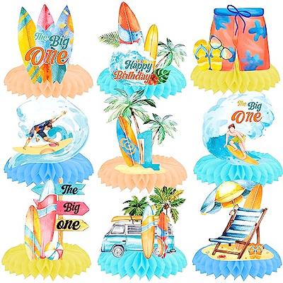 Beach Surfing Honeycomb Centerpieces Surfboard Party Table Centerpieces  Surfing Birthday Party Table Decor Summer Hawaii Surf Decorations for The  Big One Surf Party Supplies - Yahoo Shopping