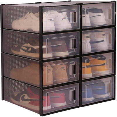 6 Piece Foldable Shoe Box Storage Rebrilliant - Yahoo Shopping