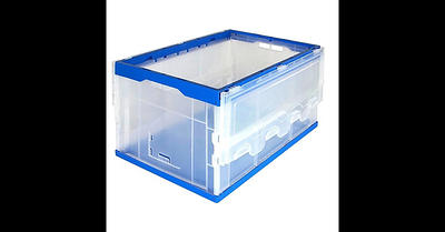 Folding Plastic Storage Crate - MI-909 - by Mount-It!