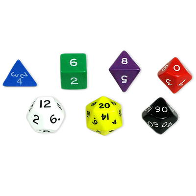 Koplow Games Math Numbers Dice, 6 Sets