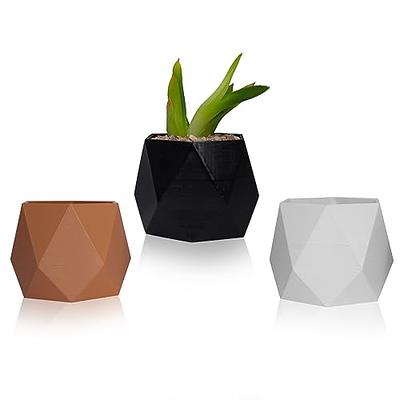 WPYYI 1 Set Ceramic Garden Pots Modern Pumpkin Flowerpot Nursery Succulent  Plant Pot 3 Bonsai Planters with 3-Tier Bamboo Shelf (Color : D) :  : Patio, Lawn & Garden