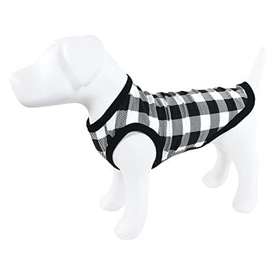  PUPTECK Plaid Dog Shirt, Cute Puppy Cat Polo T-Shirt