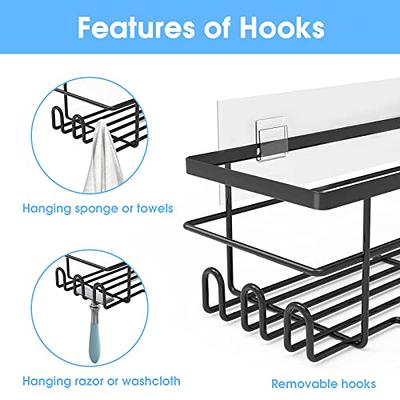 Rectangle Shower Caddy Shelf, Suction Cup, Aluminum Shower