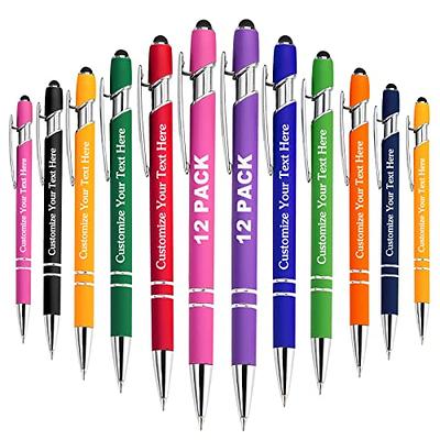 Personalized Business Pens Bulk Custom Text Order, Soft Touch Pen