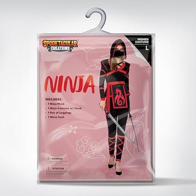 Spooktacular Creations Halloween Ninja Costume for Women with