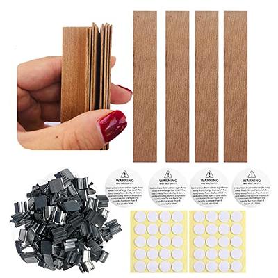 100pcs Wood Wicks For Candles, Wood Candle Wicks Natural Wooden