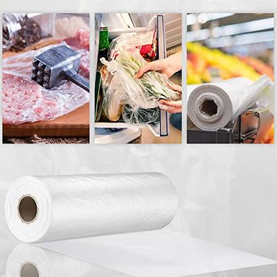 Plastic Produce Bag on A Roll Clear Plastic Bags Polyethylene Bags Plastic Storage Bags for Food, Fruit, Vegetables, Meat, Pet Bags, Diapers Bags