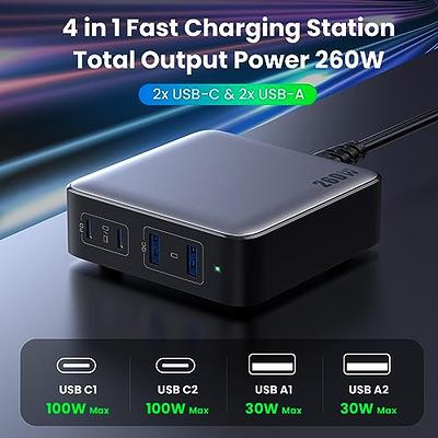 UGREEN 100W GaN Charger Desktop Laptop Fast Charger 4 in 1 Adapter For  iPhone 15 14