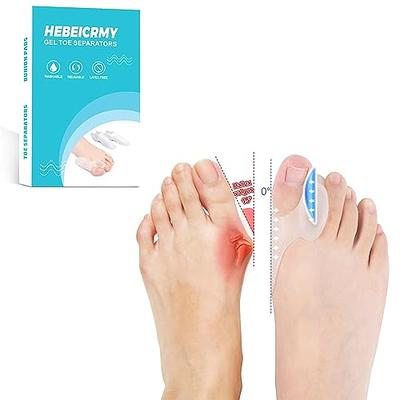 Toe Separators, Spacers, and Correctors for Men and Women - Bunion Pads,  Yoga Toes, Hammer Toe Corrector (Blue)