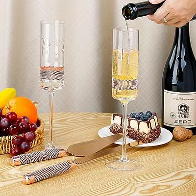 Set of 2 Mr and Mrs champagne glasses Personalized champagne flute wedding  gift engagement gift anniversary gift wedding favor