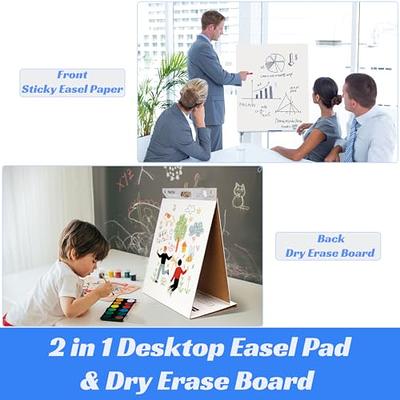 Dry Erase Table Top Easel Pad, Non-Adhesive, White, 16 x 15, 10