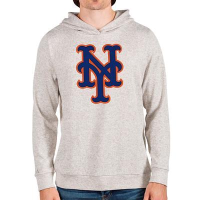 New York Rangers Antigua Fortune Half-Zip Pullover Jacket - Oatmeal