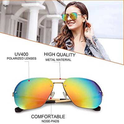 KKP Polarized Classic Aviator Sunglasses for Women Men 's Sutro