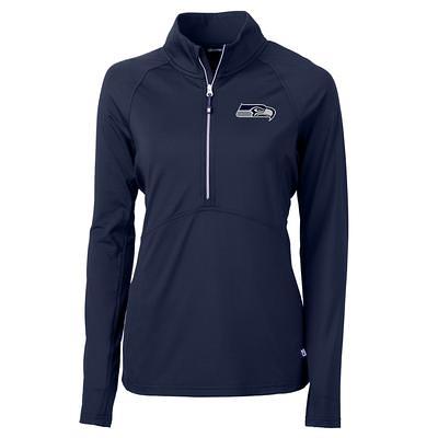 Men's Seattle Seahawks THE GREAT PNW Blue Camo Level Half-Zip Pullover  Jacket