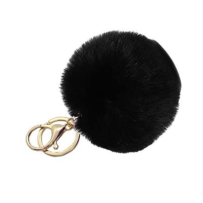 COLORFUL BLING Pom Pom Keychain Cute Artificial Rabbit Fur Ball Soft  Keyring Handbag Purse Charm Keychain-light blue A - Yahoo Shopping