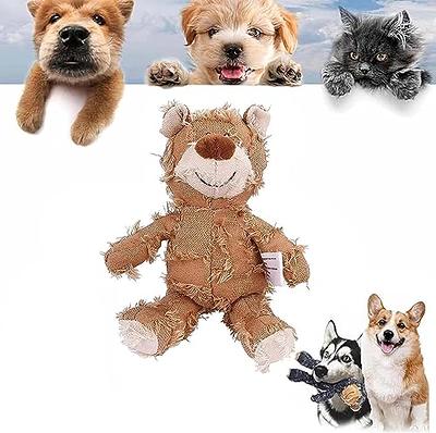 Pet Zone Brunch Buddies Plush Squeaky Dog Toys for Small Dogs, 2 Pack 