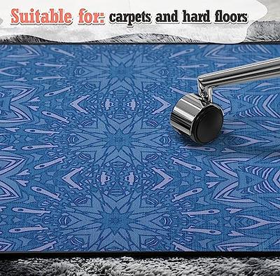 Heavy Duty Office Chair Mat for Carpet and Hardwood Floor Bohemian Desk  Chair Mat Rug 36'' x 48'' Jacquard Woven Surface Floor mats for Office Home