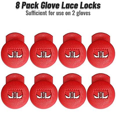  AliBall Glove Locks Baseball, Glove Lace Locks 8 Pack, Never  Need Thying Knots Again, Fits All Baseball And Softball Gloves