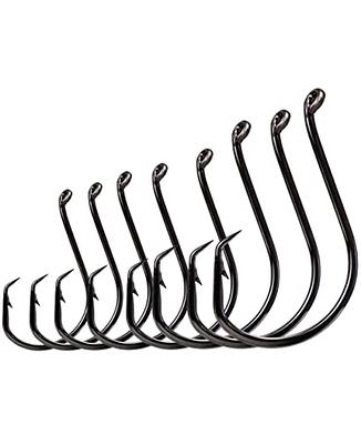 YVUDW Circle Hooks Saltwater Fishing Hooks Catfish Hooks Fish Hook for  Catfishing 100 Pack Sport Circle Hook Offset Fishing Hooks 8 Sizes - Yahoo  Shopping