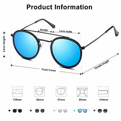  Pro Acme Small Round Polarized Sunglasses for Men