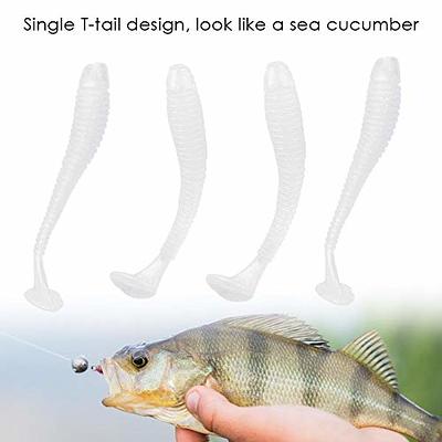 50Pcs 1Inch Silicone Soft Maggot Worm Soft Artificial Bread Worm Fishing Lure,4 Color