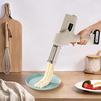 SUCCTHRGI Electric Pasta Makers,Portable Handheld Automatic Mixers Kitchen  Aid Attachments Pasta Noodle Ramen Maker Machine (Color : Blue)