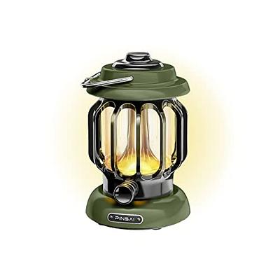 LED Rechargeable Retro Camping Light Outdoor Lantern Lamp Portable
