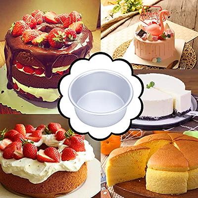 OAMCEG 2 Pack Bunte Cake Pan Nonstick, 10 Inch Fluted Tube Cake