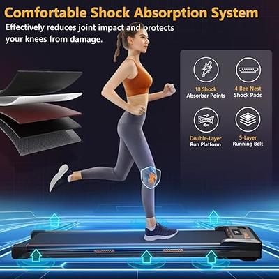 Elseluck Walking Pad, Under Desk Treadmill for Home Office, 2 in 1 Portable  Walking Treadmill with Remote Control, Walking Jogging Machine in LED  Display 