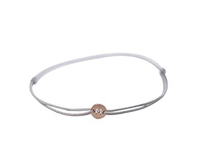 Classic A-Z Initial Bracelet Women Simple Stainless Steel Chain Bracelet