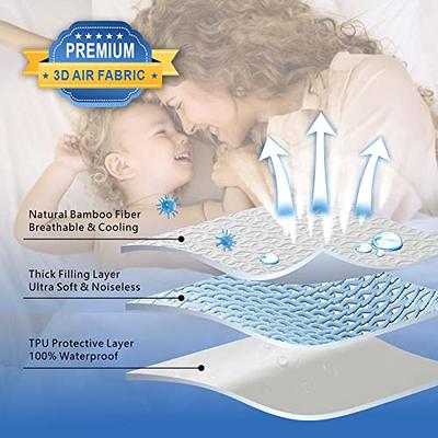 TASTELIFE Queen Waterproof Mattress Pad Protector Cover Fitted 8 21 Deep Pocket Hypoallergenic Vinyl Free