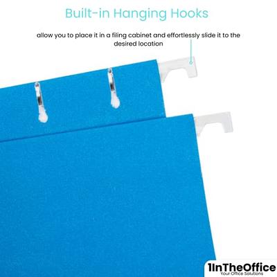 Blue Hanging File Folders Letter Size