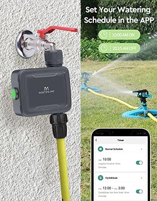 TROND WiFi Sprinkler Timer, Smart Water Hose Timer with 2 Watering Modes,  Automatic Rain Delay, Irrigation System Controller, Waterproof, APP & Voice  Control, Faucet Timer for Outdoor Garden Yard Lawn - Yahoo Shopping