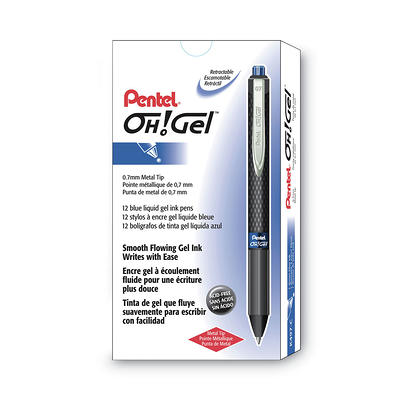 J-Roller RX Gel Pen, Stick, Medium 0.7 mm, Black Ink, Clear/Black