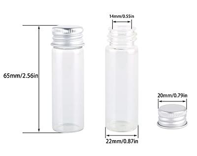 Empty Small Miniature Clear Glass Bottles and jars for Wedding