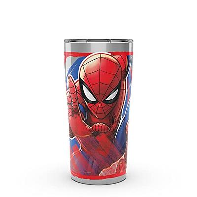 Thermos Spiderman Stainless Steel Commuter Bottle, Red-Blue, 16oz