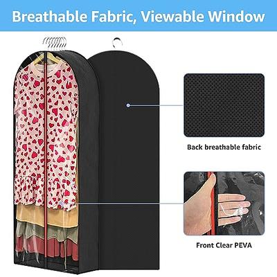 PrettyKrafts Hanging Garment Bags for Storage – Suit Bag, Dress Shirt, Coat  and Dress Cover with Window & Zipper, (Set of 2 ) Black Price in India -  Buy PrettyKrafts Hanging Garment