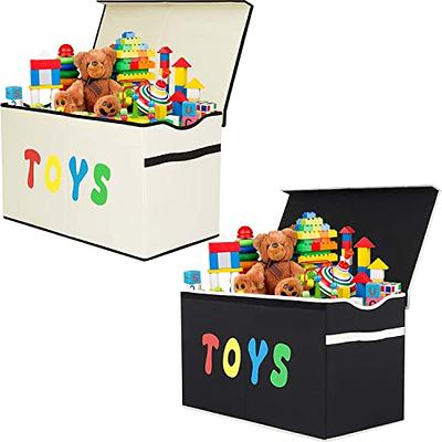 YOLOXO 2 PackToy Box Chest, Collapsible Sturdy Storage Bins with