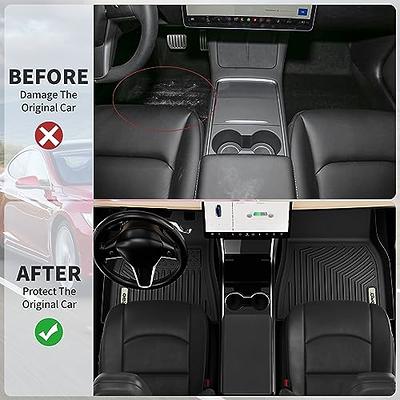 OEDRO Floor Mats Compatible with 2020-2023 Tesla Model Y 5-Seat Includes  1st and 2nd Row: Front & Rear Full Set Liner, Black TPE All Weather Guard -  Yahoo Shopping