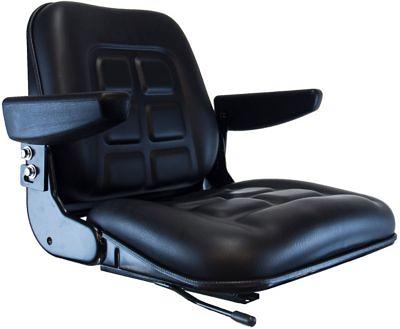 Black Universal Tractor Seat