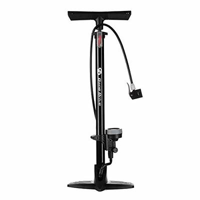 SZSHIMAO Bicycle Pump, Bike Floor Pump, Ball Pump, 160 PSI High Pressure  Gauge Air Pump with Presta and Schrader Valve for All Bikes and Sports Balls