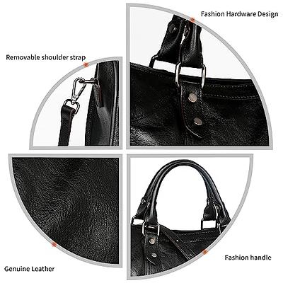 Iswee Genuine Leather Purses and Handbags for Women Shoulder Bag Top Handle  Satchel Ladies Hobo Crossbody Bags