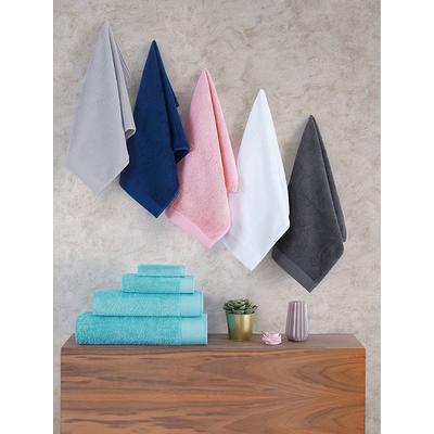 Ghost Gray Textured-Stripe Hand Towel, 4-Pack