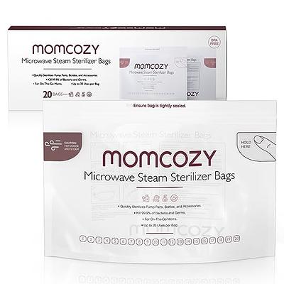 Momcozy Microwave Steam Sterilizer Bags, 20 Count Travel