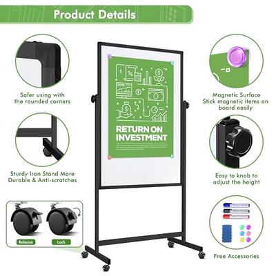   Basics Mobile Whiteboard, Dry Erase Board and Easel  Stand, 73 x 26 x 32 Inches : Everything Else