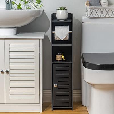 Dracelo Gray Bathroom Storage Organizer Tray Toilet Paper Storage