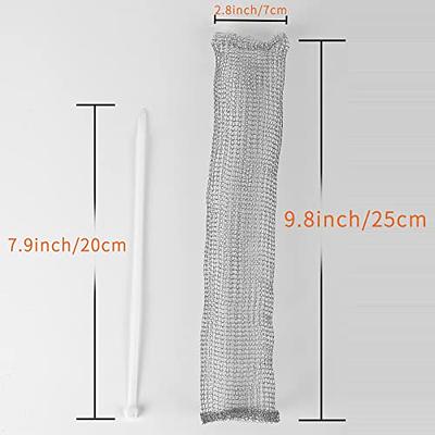 24 Pieces Lint Traps Stainless Steel Washing Machine Lint Snare Trap ,Washer Hose Filter with 24 Pieces Cable Ties