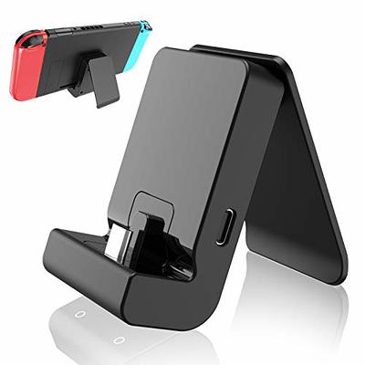  Antank Tiny Charging Stand Compatible with Nintendo Switch/ Switch Lite/Switch OLED, Portable Cute Switch Dock Station with USB-C Port  for Switch Games, No Projection, Red&White : Video Games