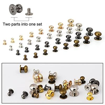 Flat Head Rivets, Brass Rivets, Leather Rivet, Screw Rivets For Repairing  Works For DIY 